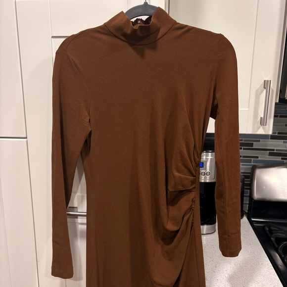 Zara draped knit long sleeve midi dress - Picture 6 of 12